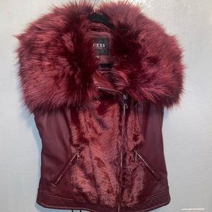 GUESS Burgundy Vest